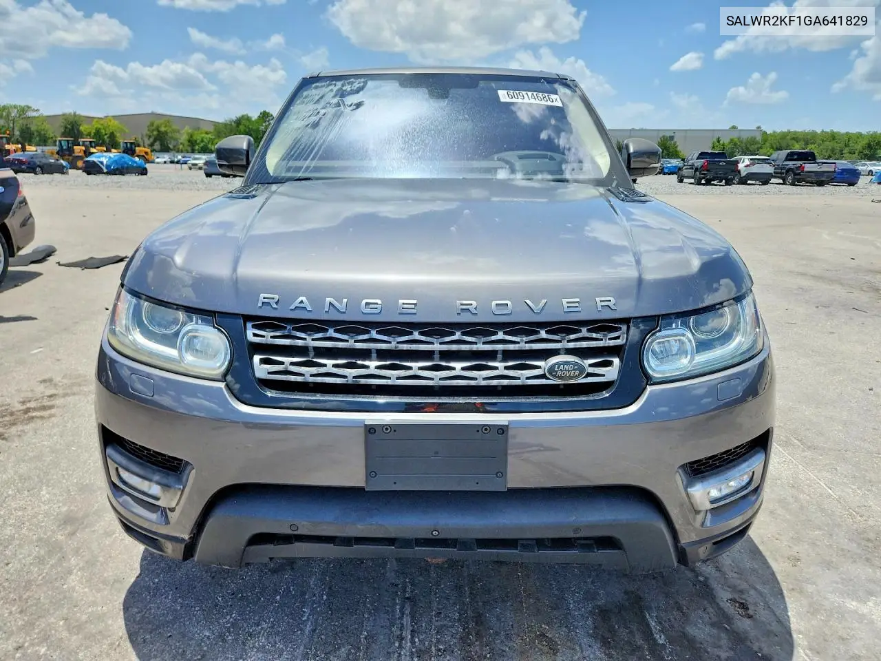 2016 Land Rover Range Rover Sport Hse VIN: SALWR2KF1GA641829 Lot: 60914686