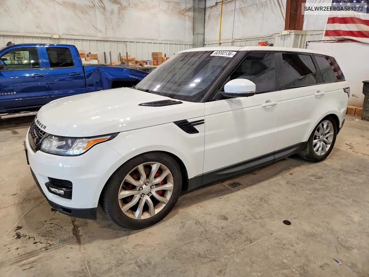 2016 Land Rover Range Rover Sport Sc VIN: SALWR2EF8GA589272 Lot: 60990136