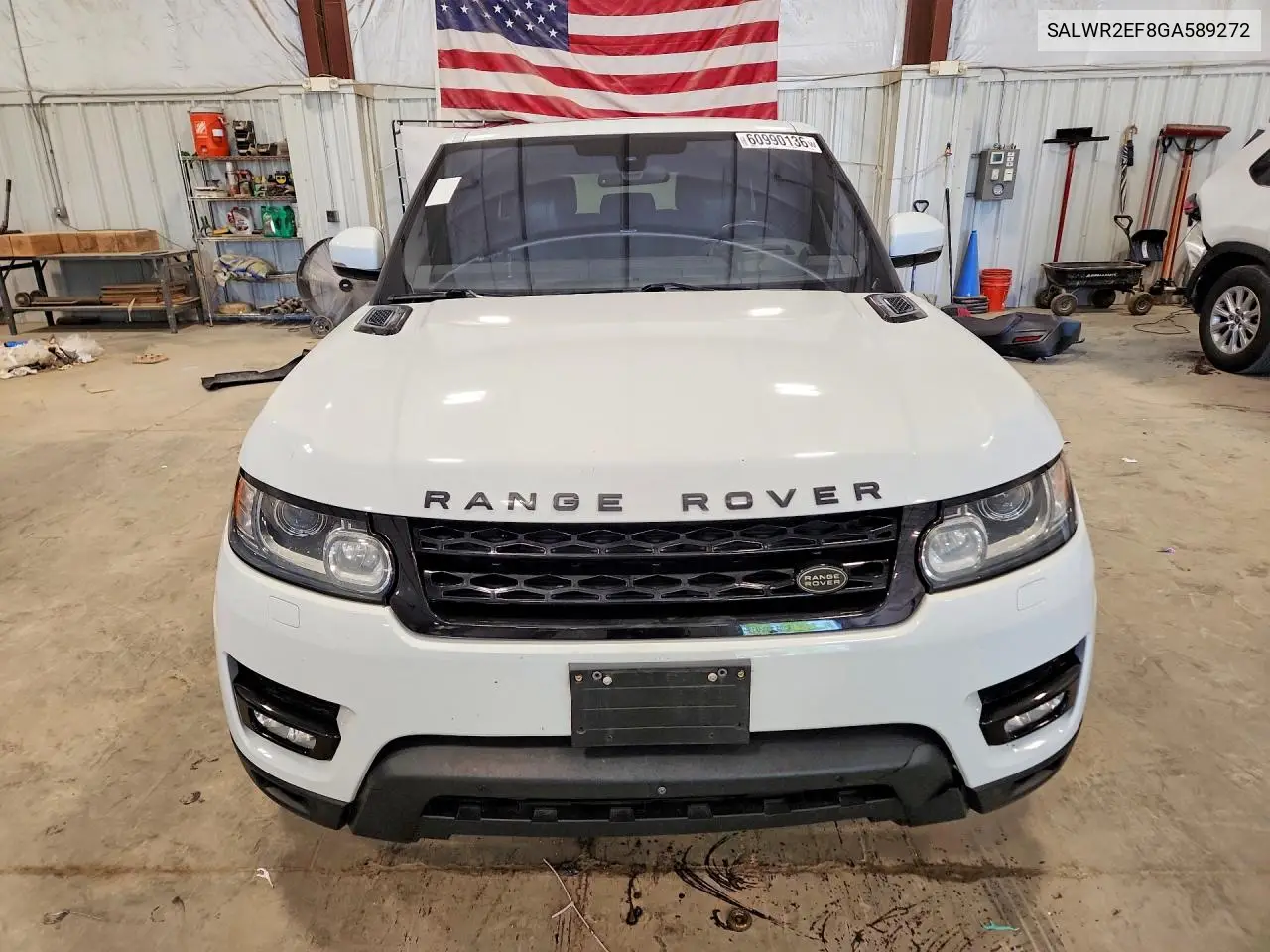 2016 Land Rover Range Rover Sport Sc VIN: SALWR2EF8GA589272 Lot: 60990136