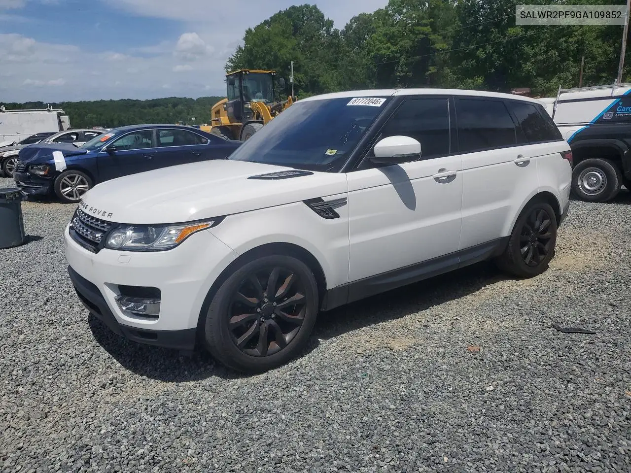 2016 Land Rover Range Rover Sport Hse VIN: SALWR2PF9GA109852 Lot: 61772046