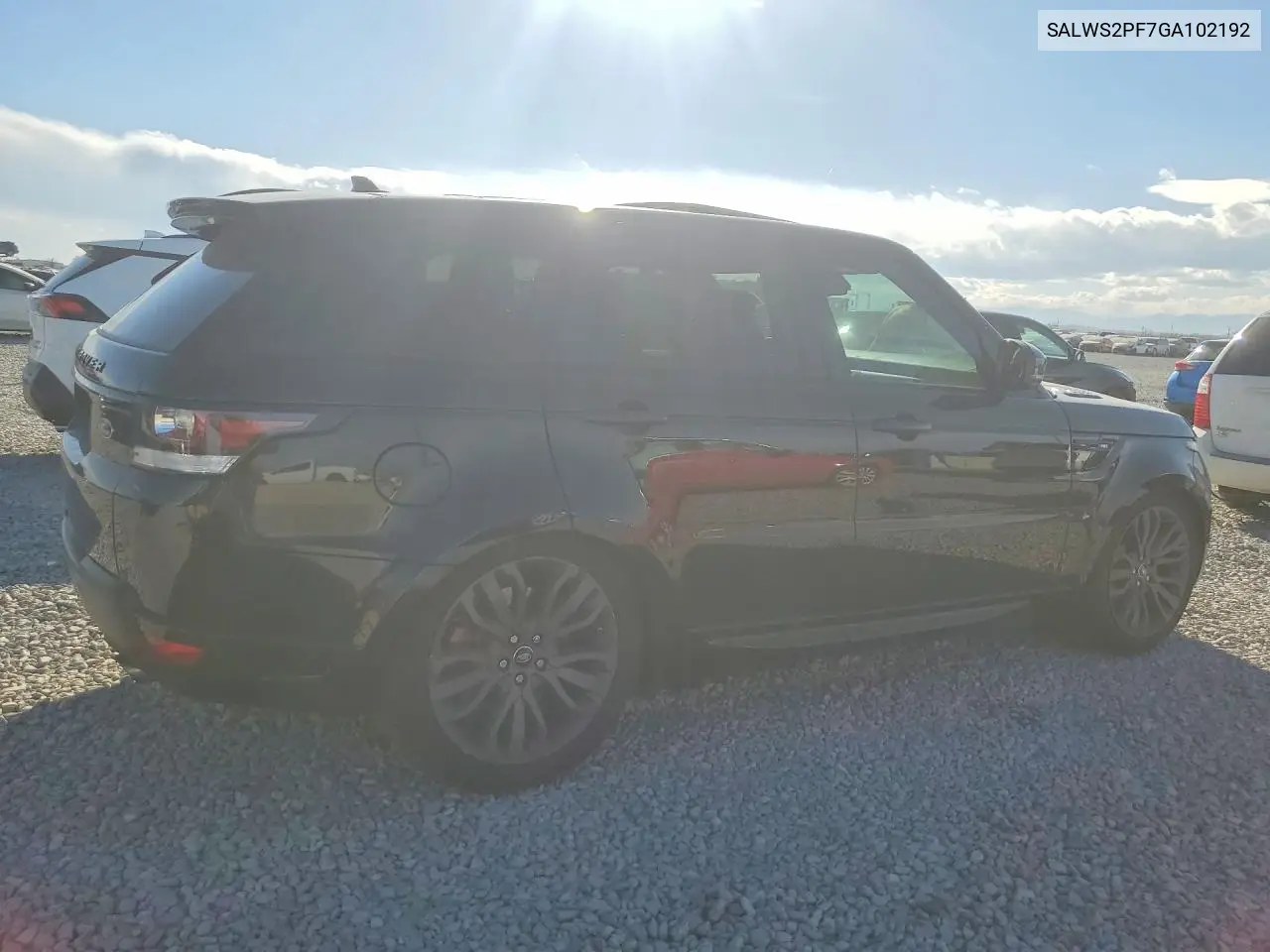 2016 Land Rover Range Rover Sport Hst VIN: SALWS2PF7GA102192 Lot: 77474305