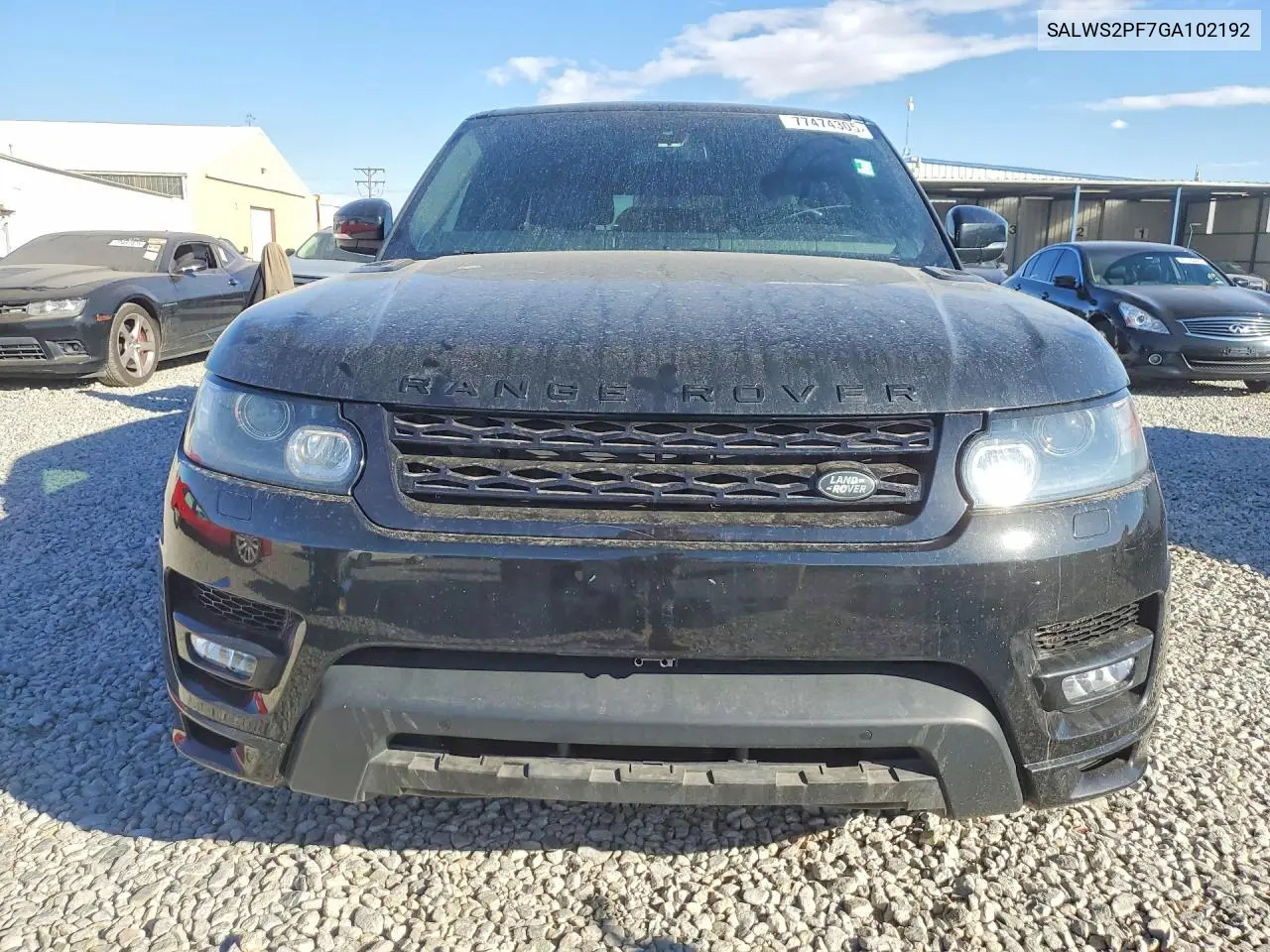 2016 Land Rover Range Rover Sport Hst VIN: SALWS2PF7GA102192 Lot: 77474305