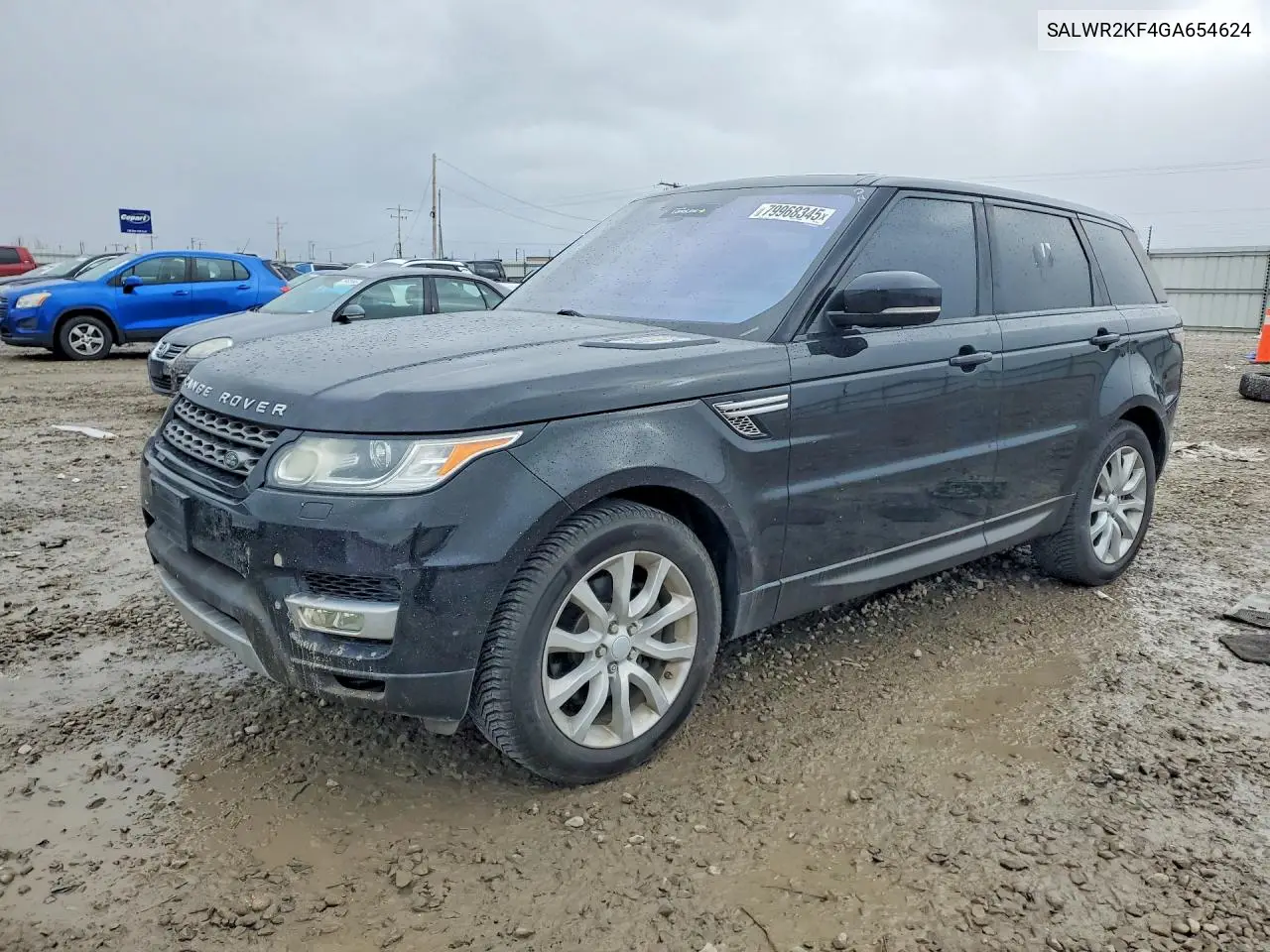 2016 Land Rover Range Rover Sport Hse VIN: SALWR2KF4GA654624 Lot: 79968345