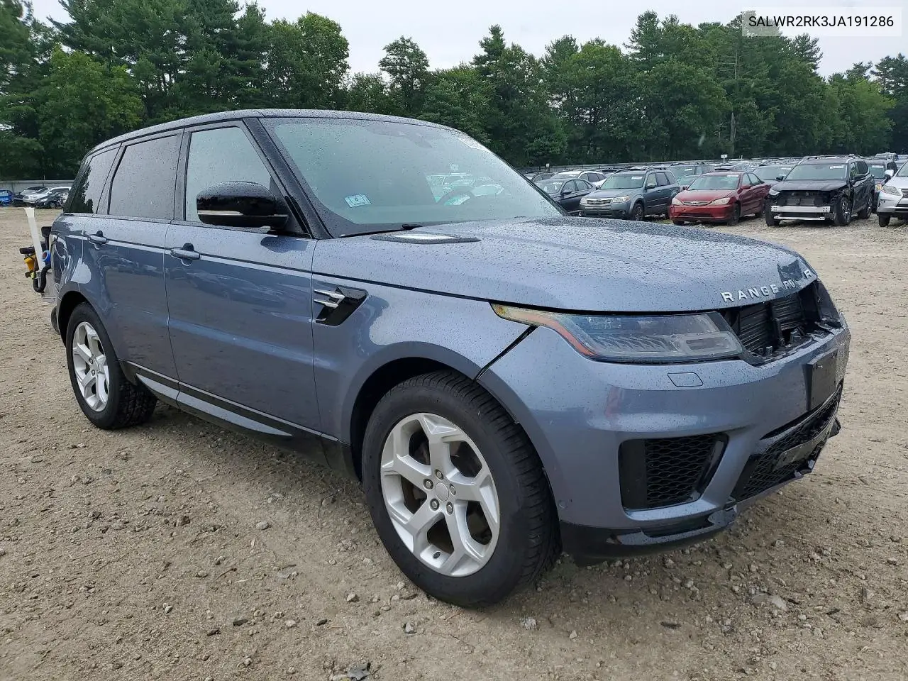 2018 Land Rover Range Rover Sport Hse VIN: SALWR2RK3JA191286 Lot: 61939476