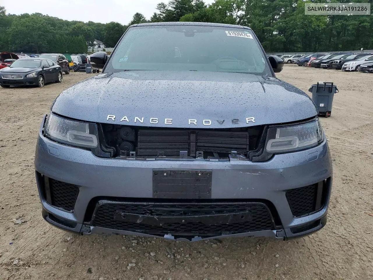 2018 Land Rover Range Rover Sport Hse VIN: SALWR2RK3JA191286 Lot: 61939476