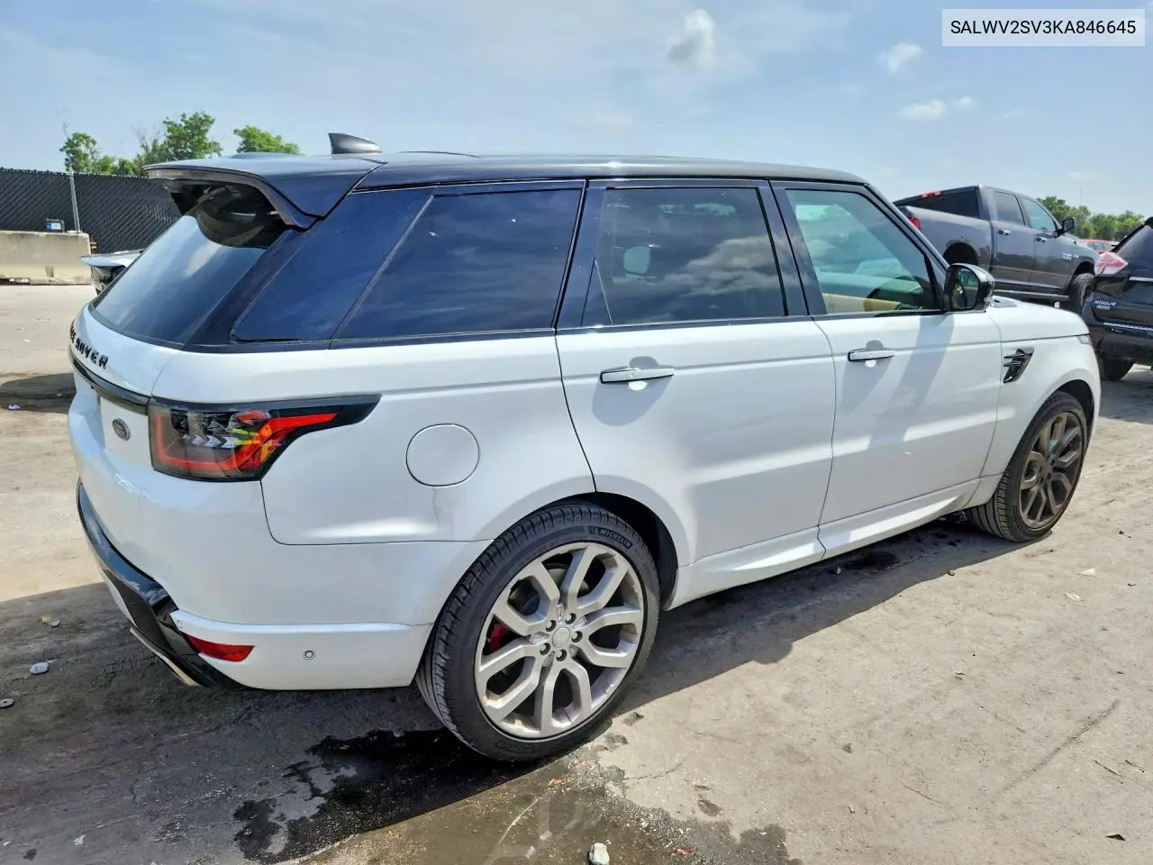 2019 Land Rover Range Rover Sport Hse Dynamic VIN: SALWV2SV3KA846645 Lot: 60764326