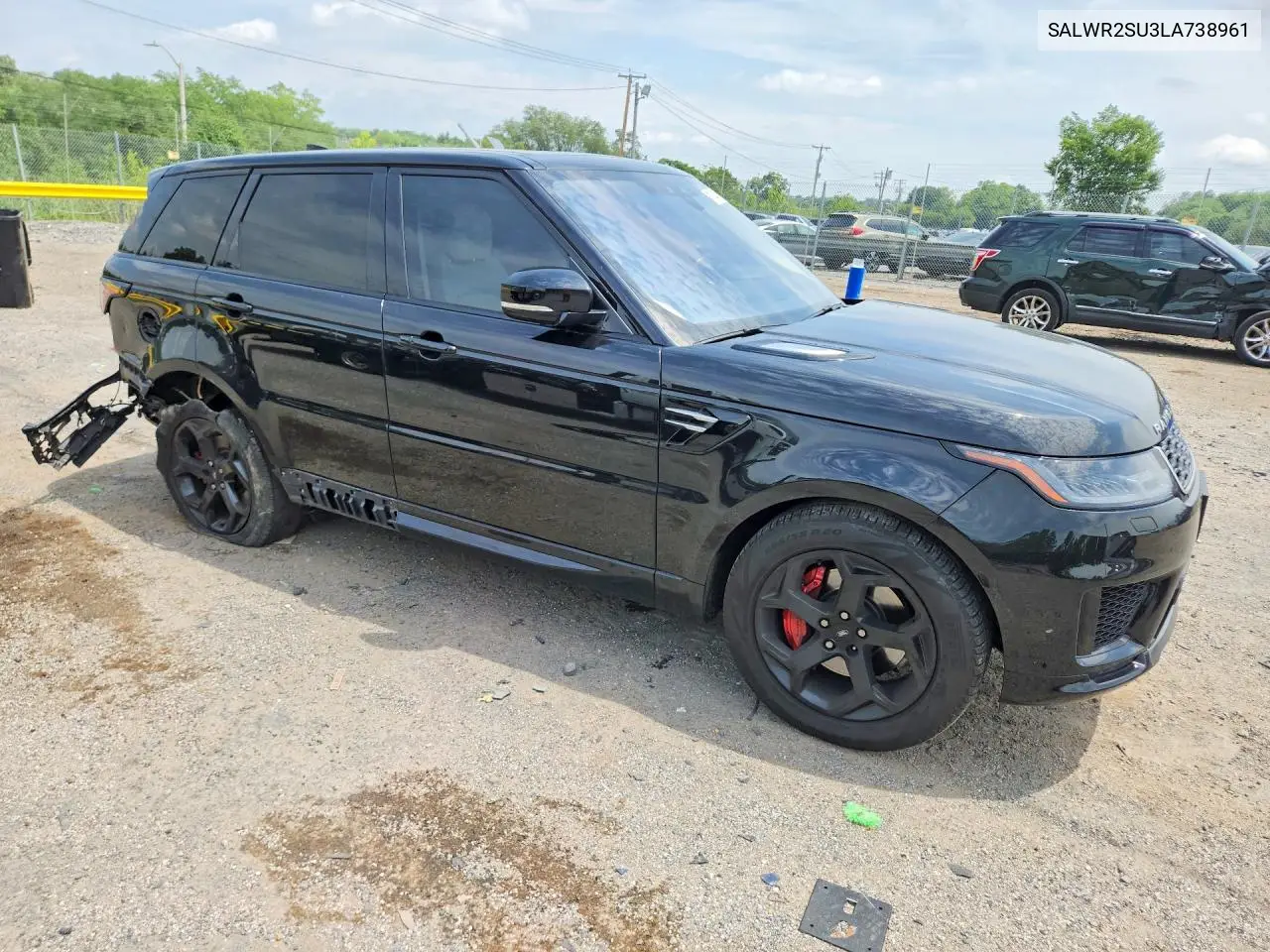 2020 Land Rover Range Rover Sport Hse VIN: SALWR2SU3LA738961 Lot: 61744786