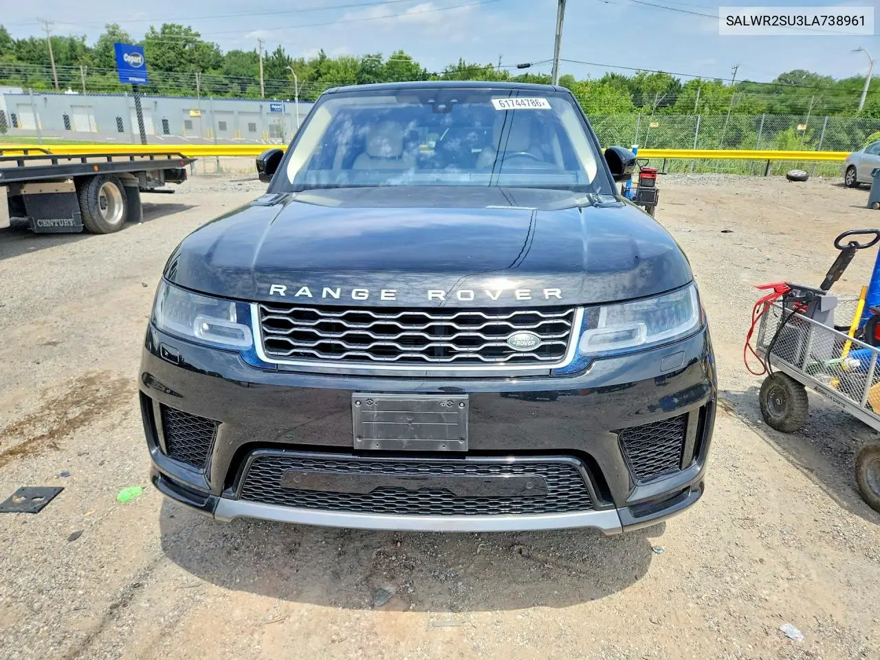 2020 Land Rover Range Rover Sport Hse VIN: SALWR2SU3LA738961 Lot: 61744786
