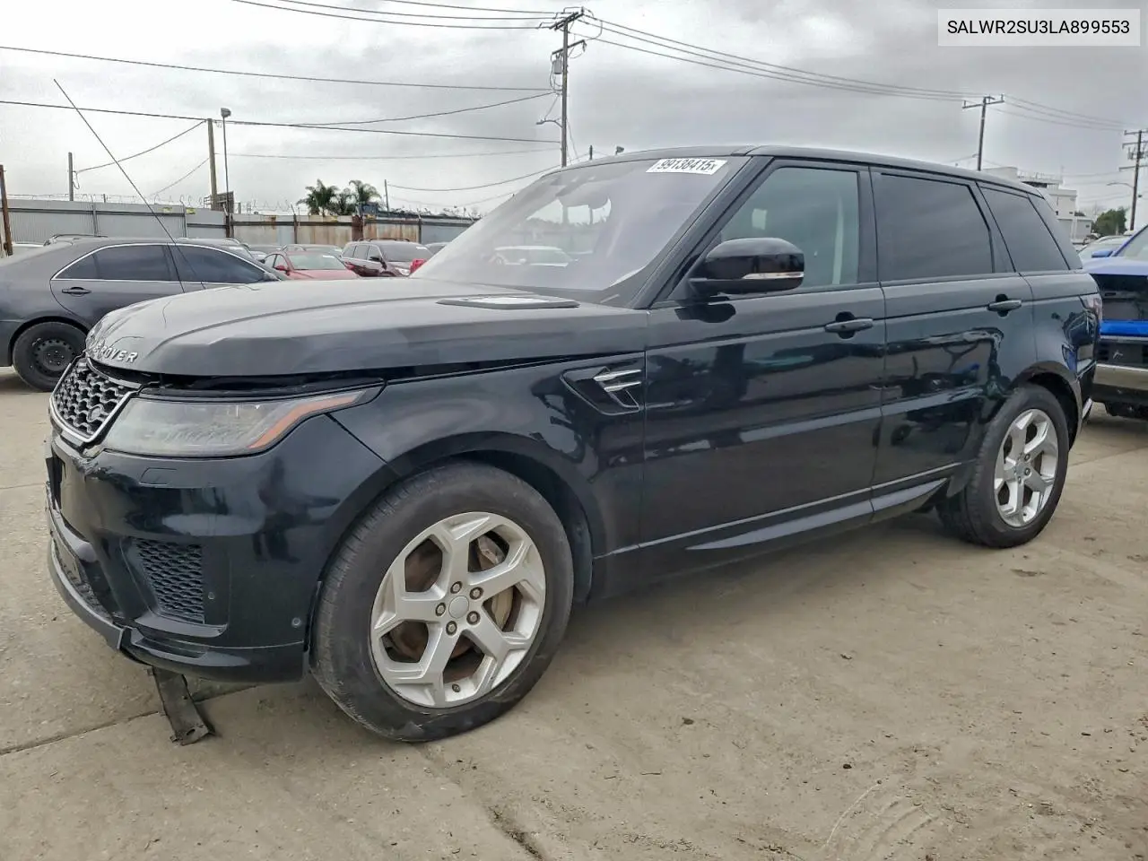 2020 Land Rover Range Rover Sport Hse VIN: SALWR2SU3LA899553 Lot: 99138415