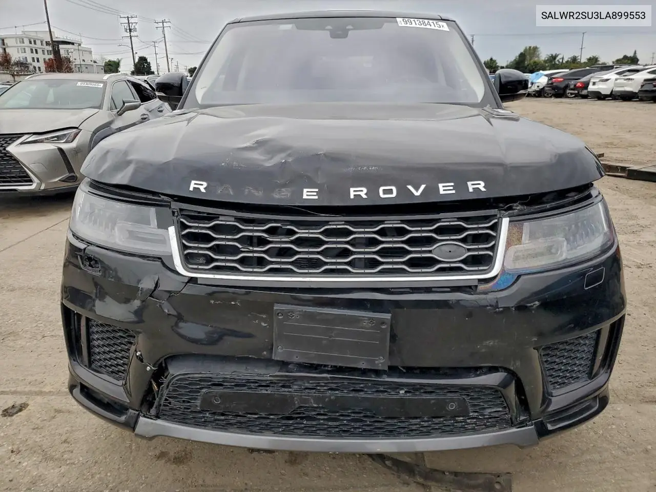 2020 Land Rover Range Rover Sport Hse VIN: SALWR2SU3LA899553 Lot: 99138415