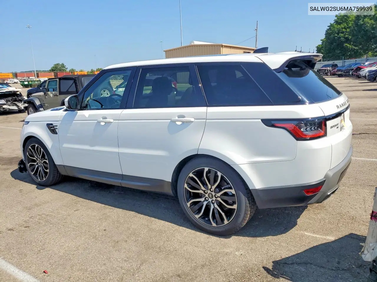 2021 Land Rover Range Rover Sport Se VIN: SALWG2SU6MA759939 Lot: 58969786