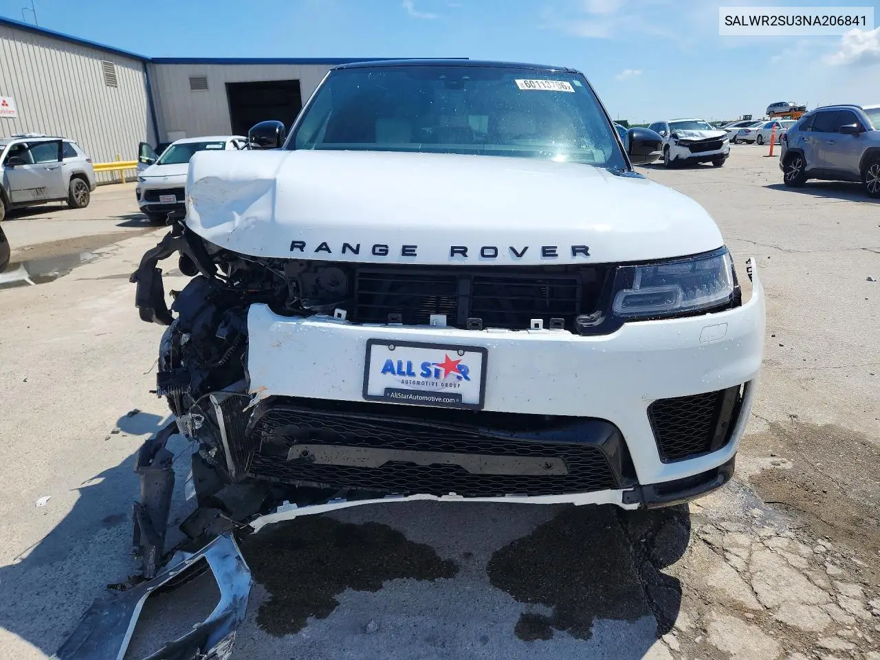 2022 Land Rover Range Rover Sport Hse Silver Edition VIN: SALWR2SU3NA206841 Lot: 60113796