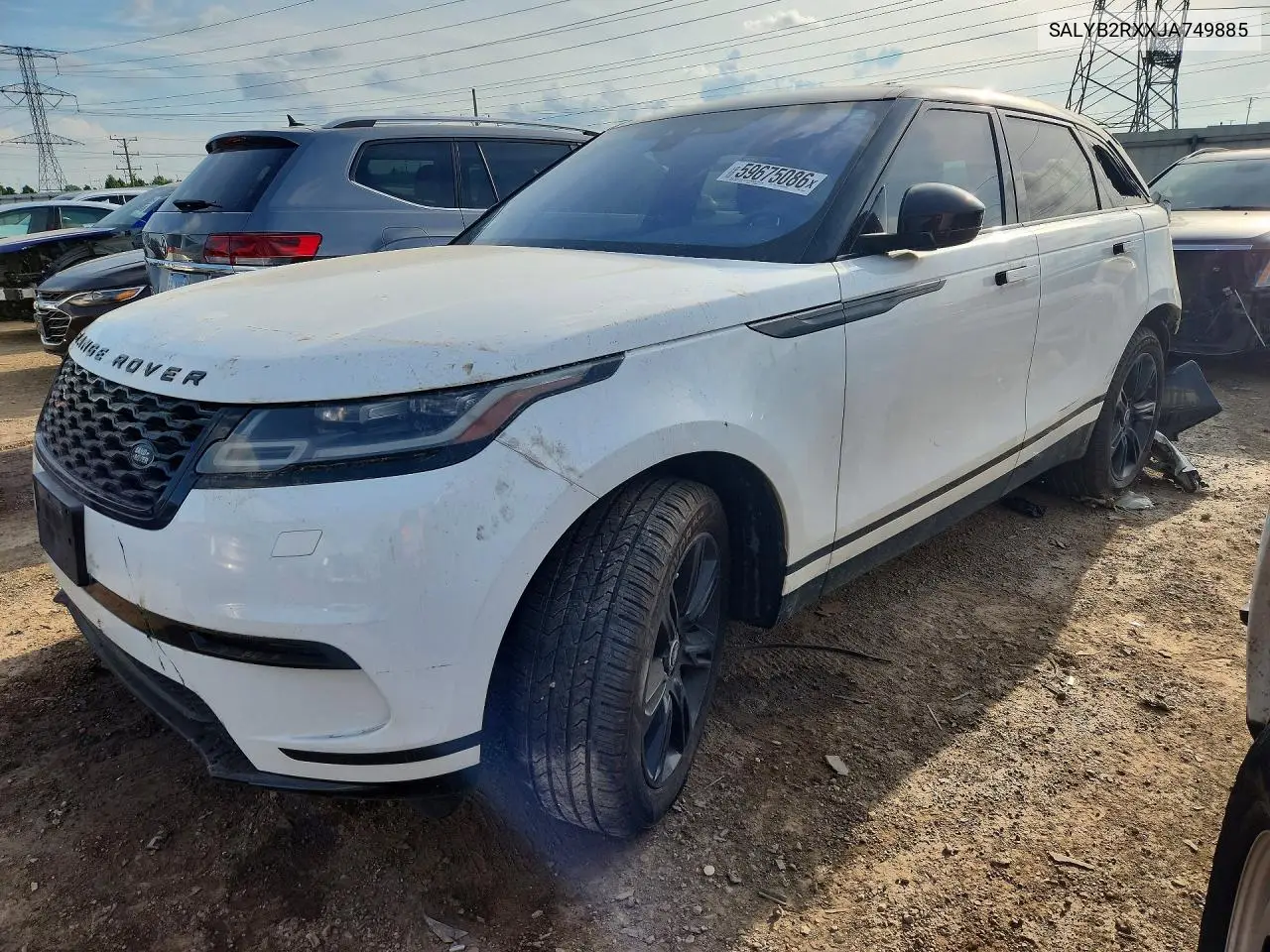 2018 Land Rover Range Rover Velar S VIN: SALYB2RXXJA749885 Lot: 59675086
