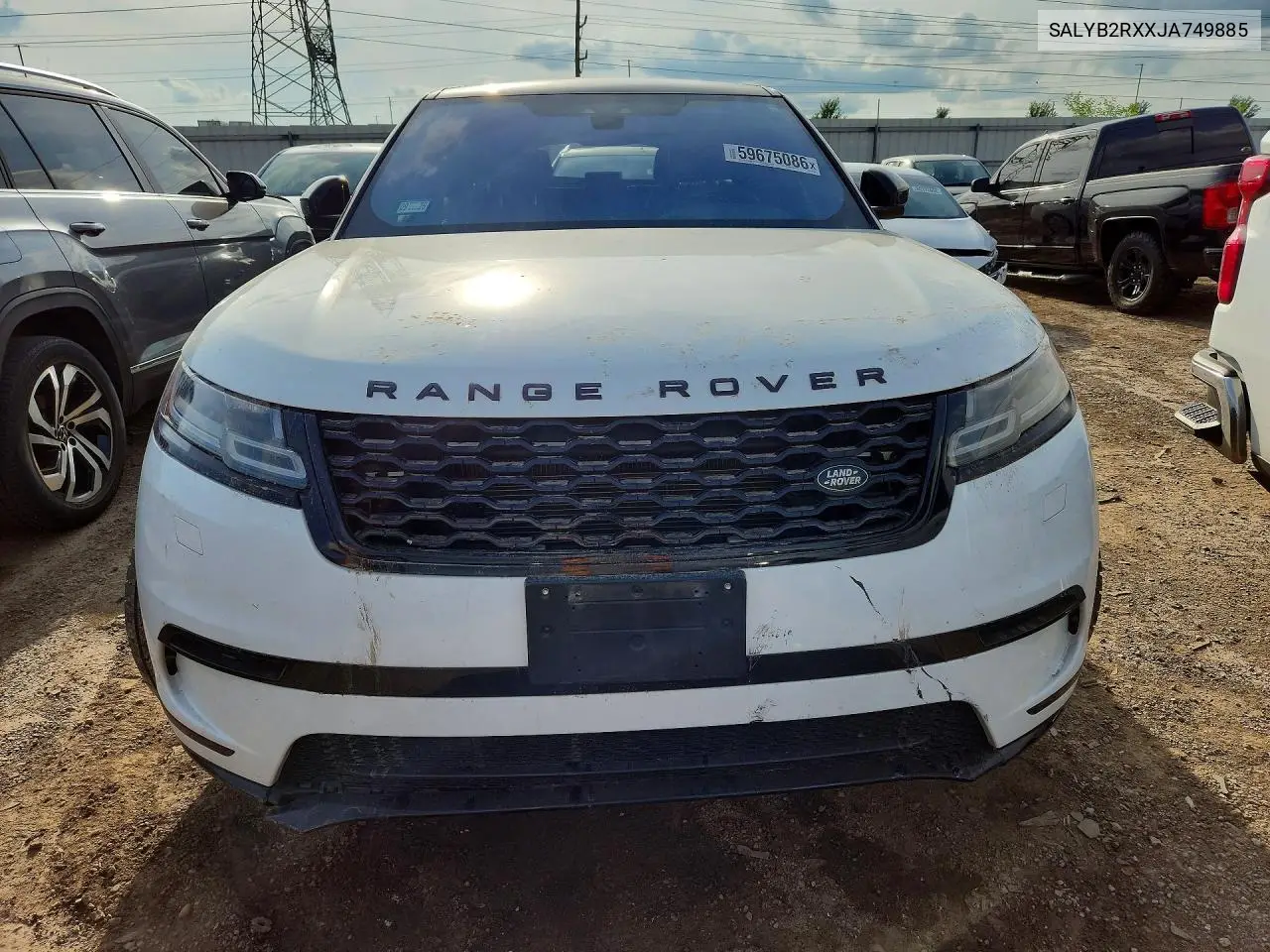 2018 Land Rover Range Rover Velar S VIN: SALYB2RXXJA749885 Lot: 59675086