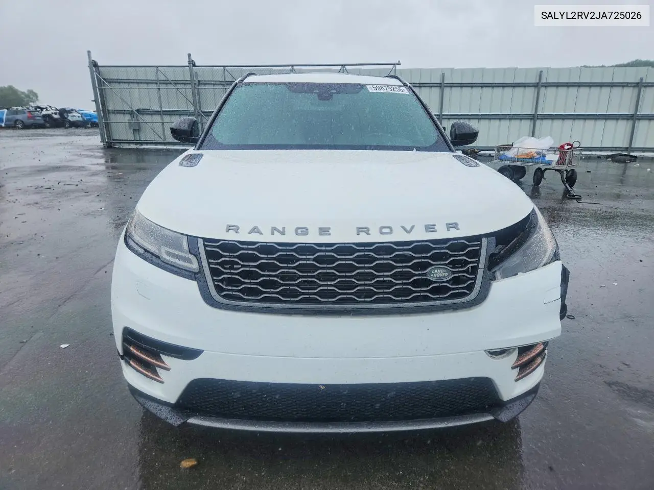 2018 Land Rover Range Rover Velar R-Dynamic Se VIN: SALYL2RV2JA725026 Lot: 59879256