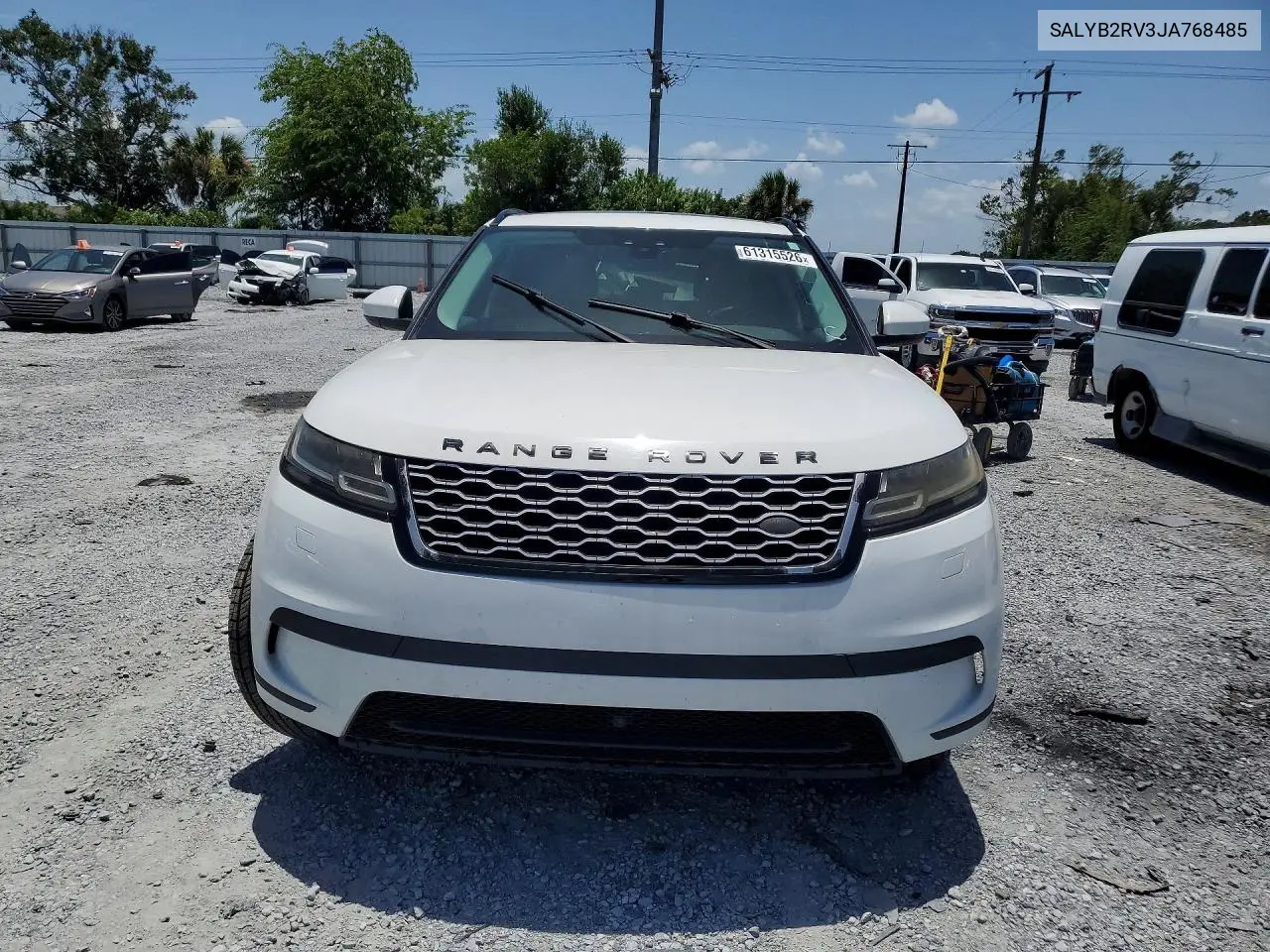 2018 Land Rover Range Rover Velar S VIN: SALYB2RV3JA768485 Lot: 61315526