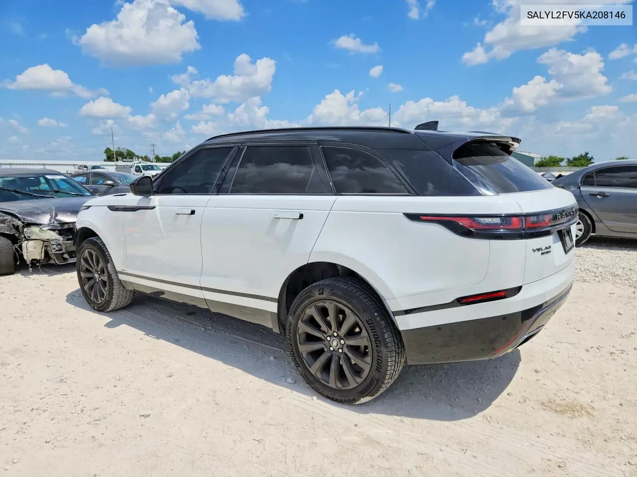2019 Land Rover Range Rover Velar R-Dynamic Se VIN: SALYL2FV5KA208146 Lot: 58975236