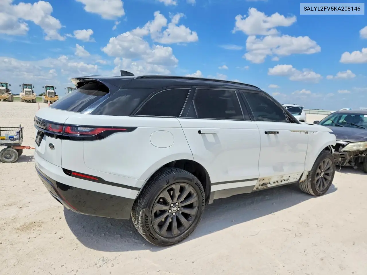 2019 Land Rover Range Rover Velar R-Dynamic Se VIN: SALYL2FV5KA208146 Lot: 58975236