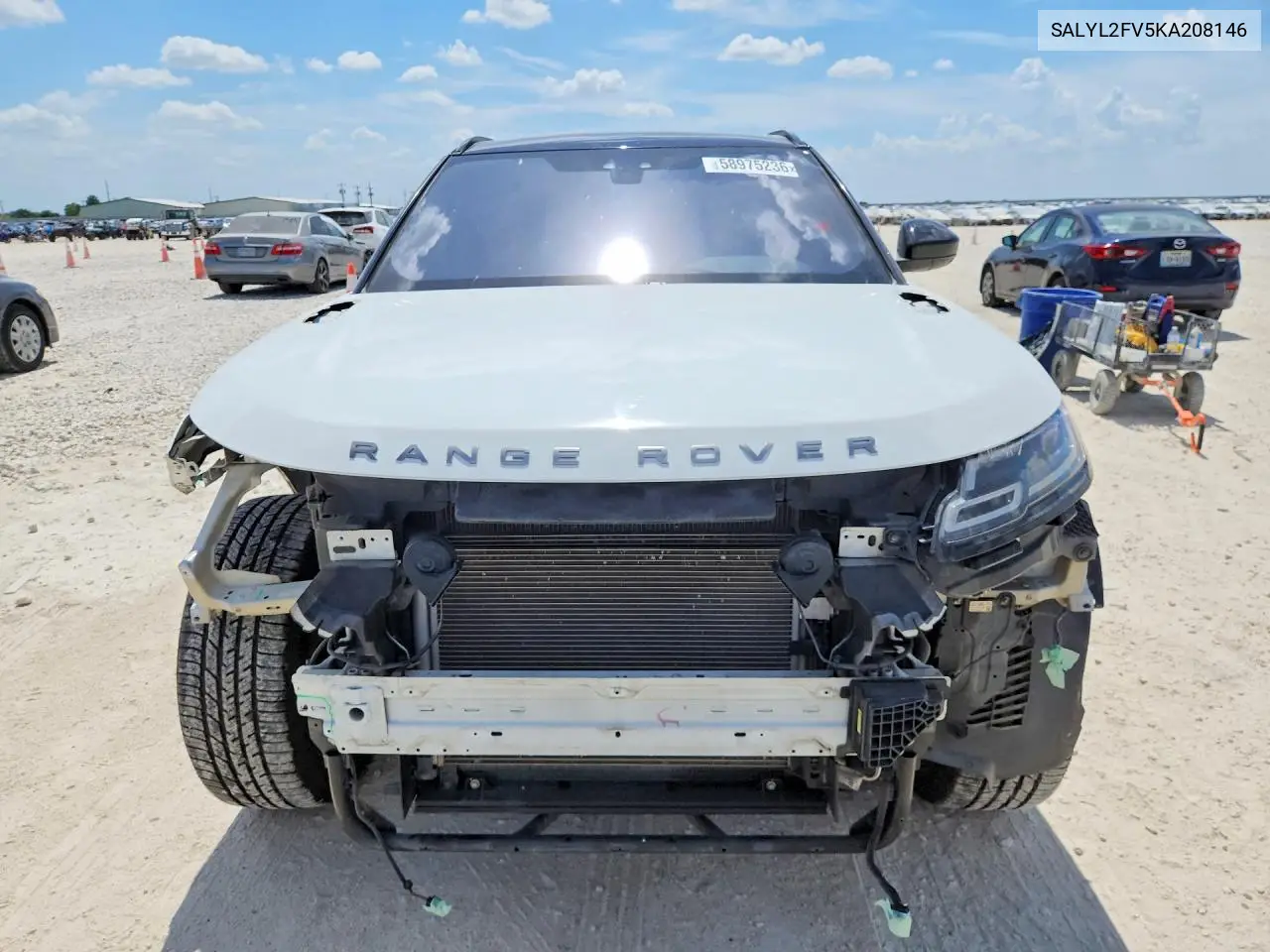 2019 Land Rover Range Rover Velar R-Dynamic Se VIN: SALYL2FV5KA208146 Lot: 58975236