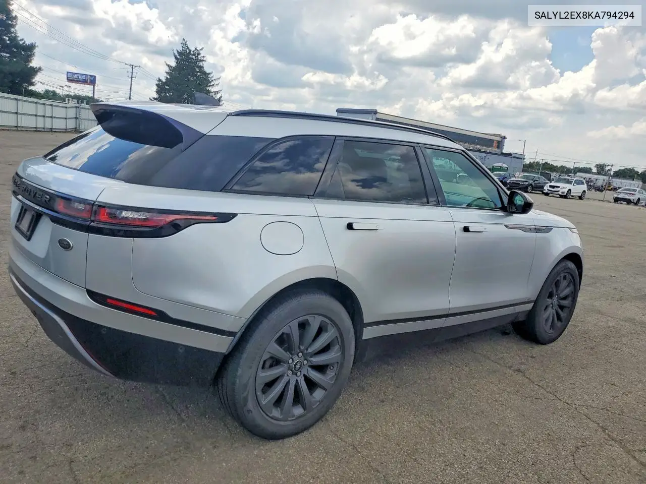 2019 Land Rover Range Rover Velar R-Dynamic Se VIN: SALYL2EX8KA794294 Lot: 60559406
