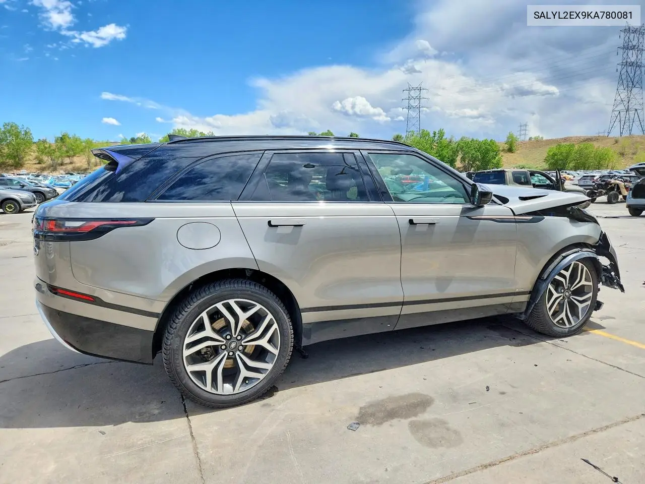2019 Land Rover Range Rover Velar R-Dynamic Se VIN: SALYL2EX9KA780081 Lot: 60694136