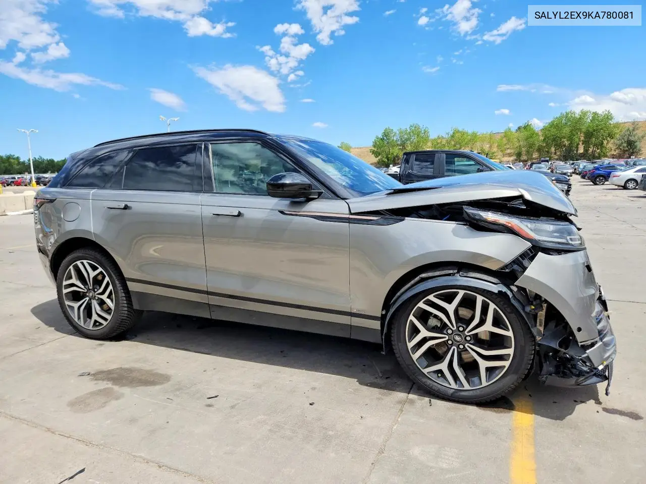 2019 Land Rover Range Rover Velar R-Dynamic Se VIN: SALYL2EX9KA780081 Lot: 60694136