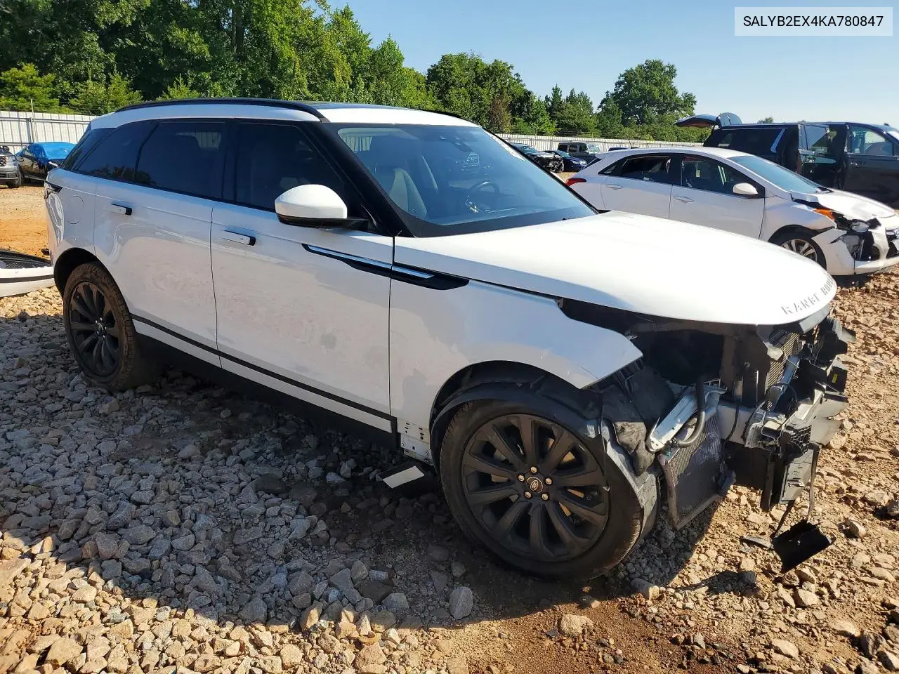 2019 Land Rover Range Rover Velar S VIN: SALYB2EX4KA780847 Lot: 61124326