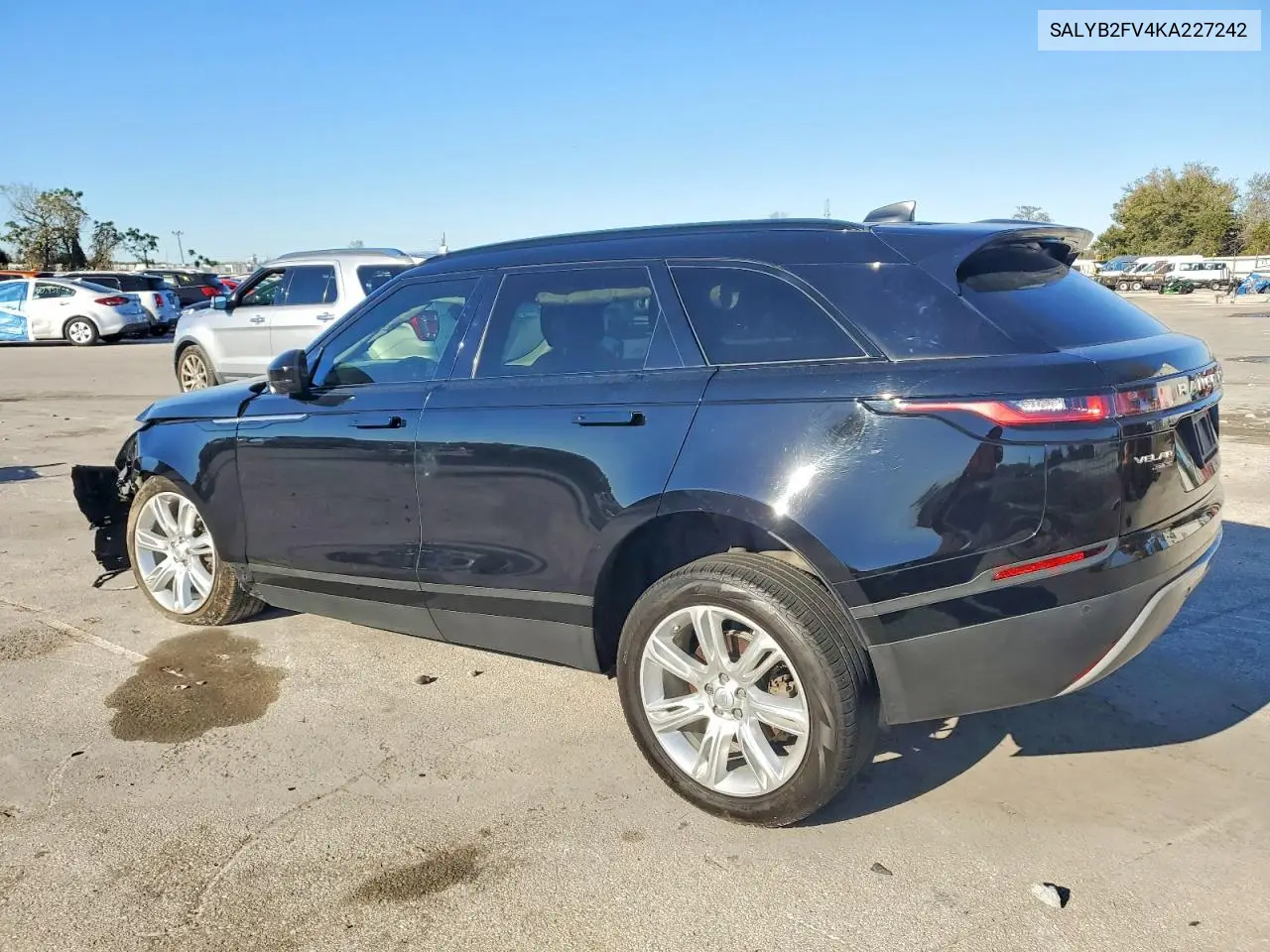 2019 Land Rover Range Rover Velar S VIN: SALYB2FV4KA227242 Lot: 74628575