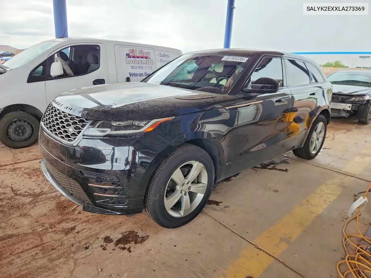 2020 Land Rover Range Rover Velar R-Dynamic S VIN: SALYK2EXXLA273369 Lot: 60788336