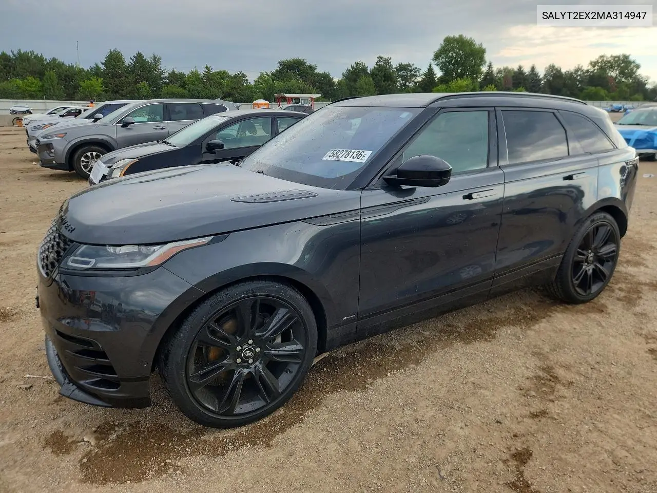 2021 Land Rover Range Rover Velar R-Dynamic S VIN: SALYT2EX2MA314947 Lot: 58278136
