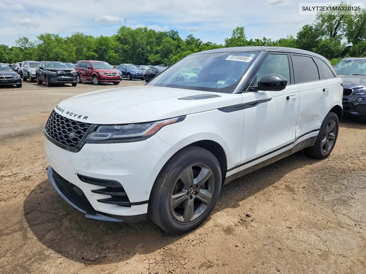 2021 Land Rover Range Rover Velar R-Dynamic S VIN: SALYT2EX1MA320125 Lot: 59789046