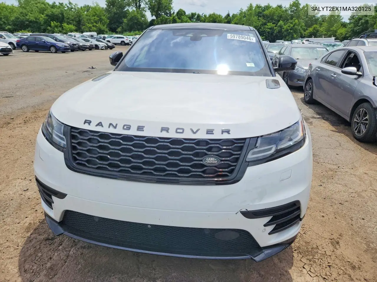 2021 Land Rover Range Rover Velar R-Dynamic S VIN: SALYT2EX1MA320125 Lot: 59789046