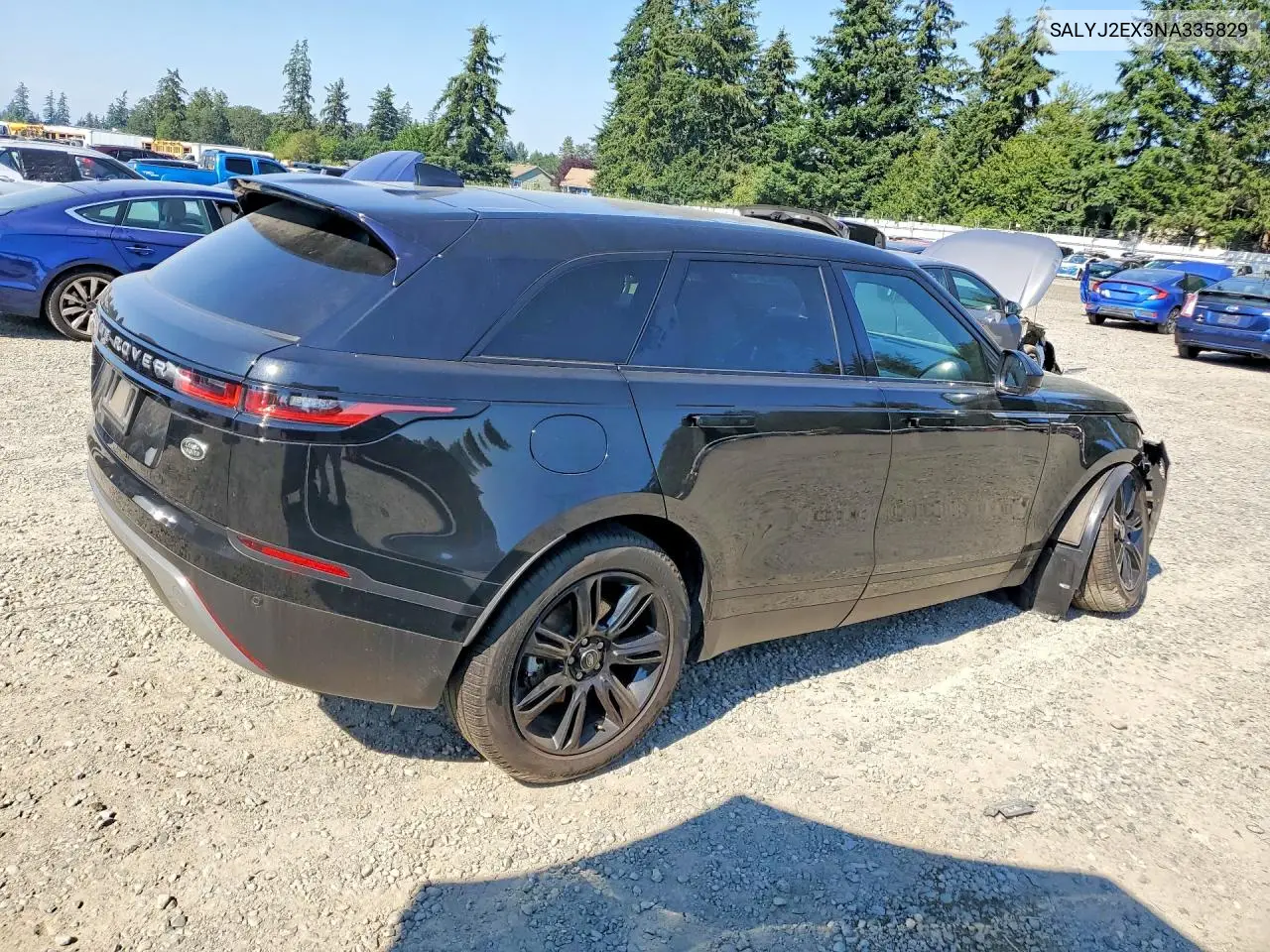 2022 Land Rover Range Rover Velar S VIN: SALYJ2EX3NA335829 Lot: 60782976