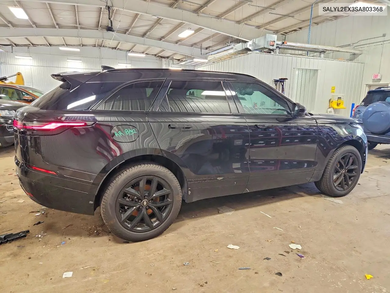 2025 Land Rover Range Rover Velar Dynamic Se VIN: SALYL2EX3SA803368 Lot: 59352986