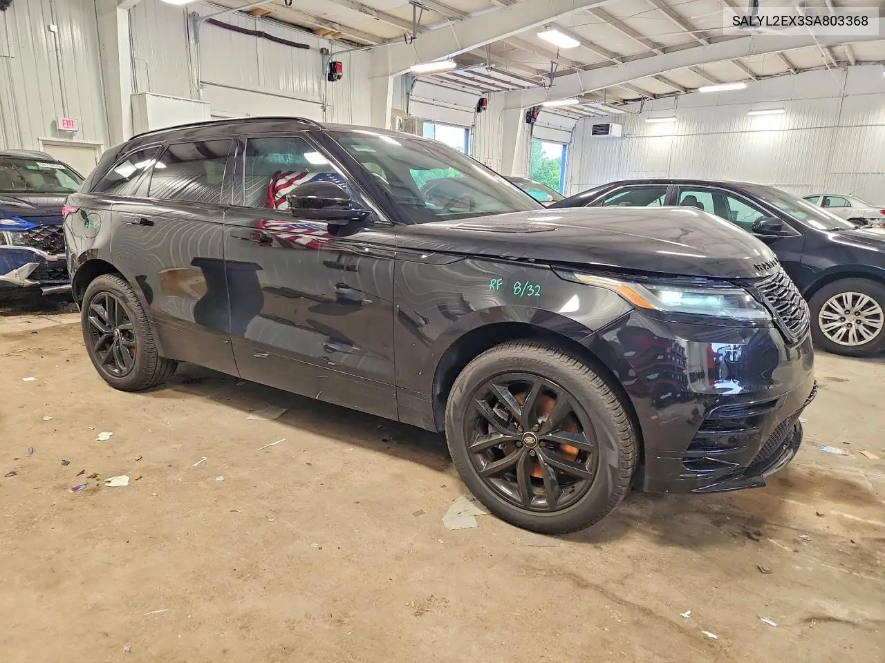 2025 Land Rover Range Rover Velar Dynamic Se VIN: SALYL2EX3SA803368 Lot: 59352986