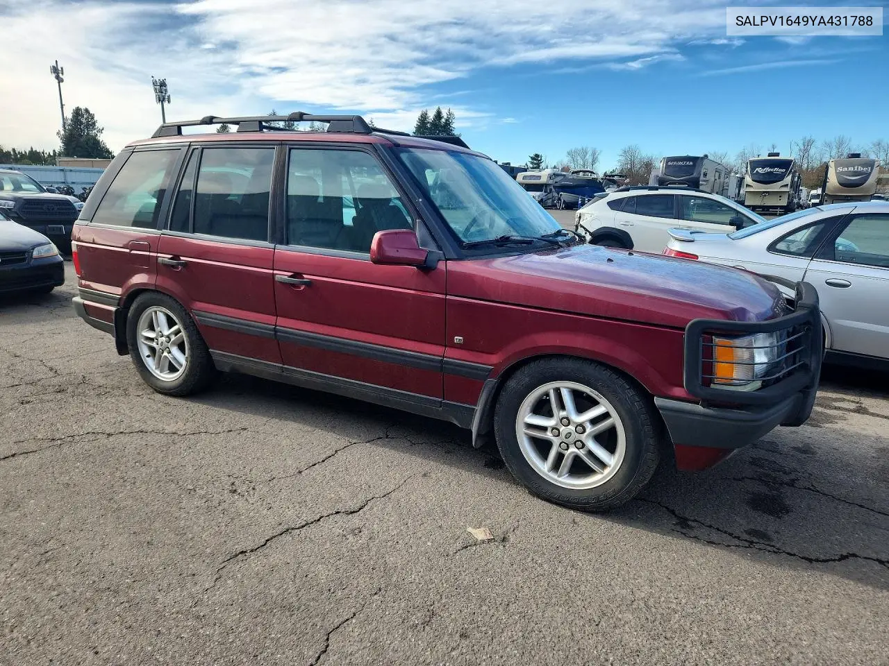 2000 Land Rover Range Rov VIN: SALPV1649YA431788 Lot: 79254305