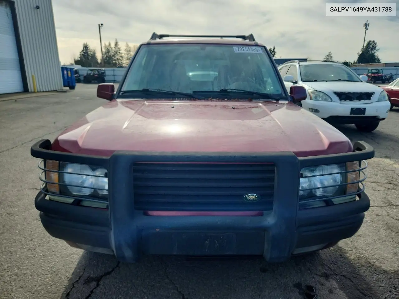 2000 Land Rover Range Rov VIN: SALPV1649YA431788 Lot: 79254305