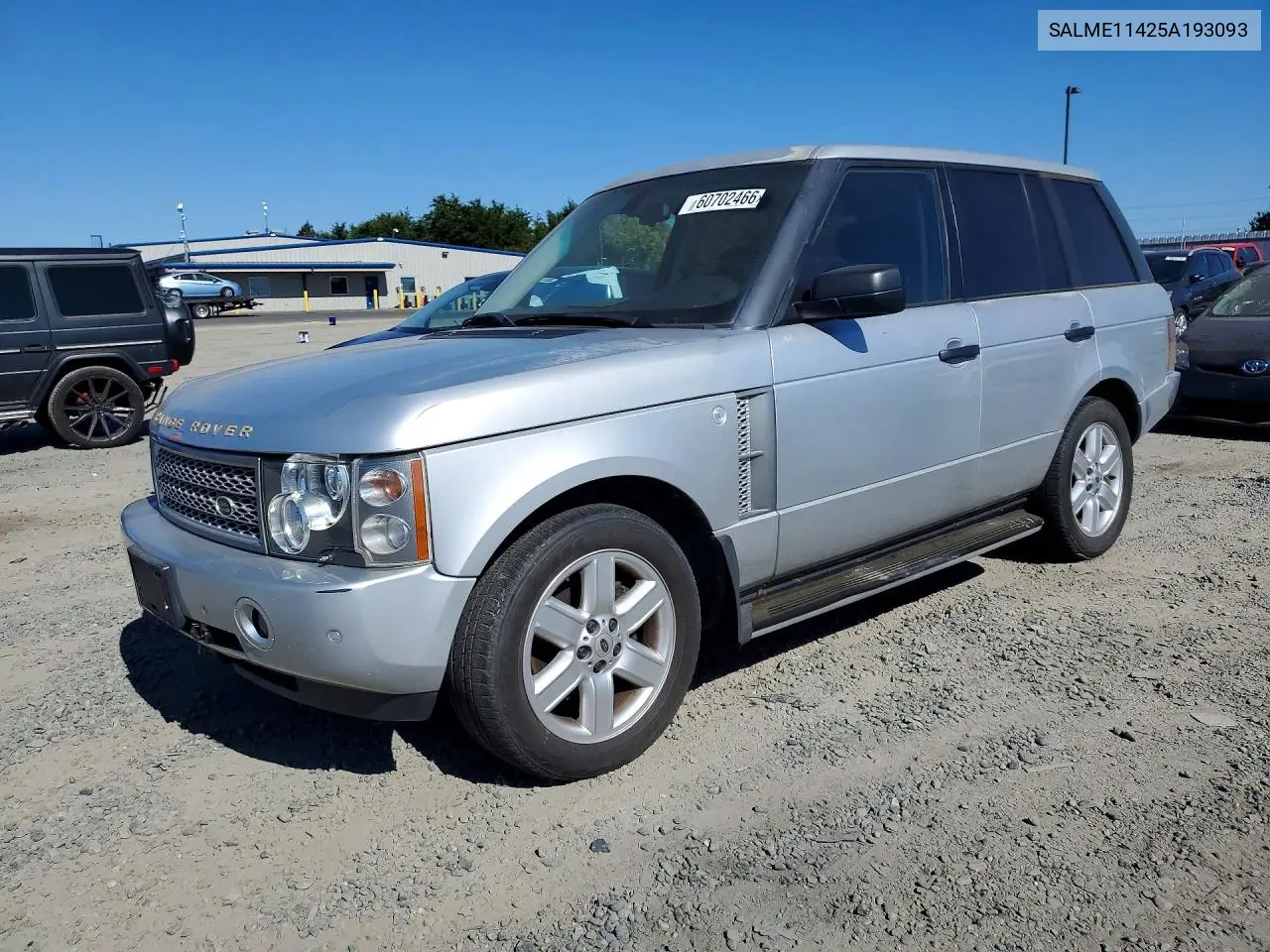 2005 Land Rover Range Rover Hse VIN: SALME11425A193093 Lot: 60702466