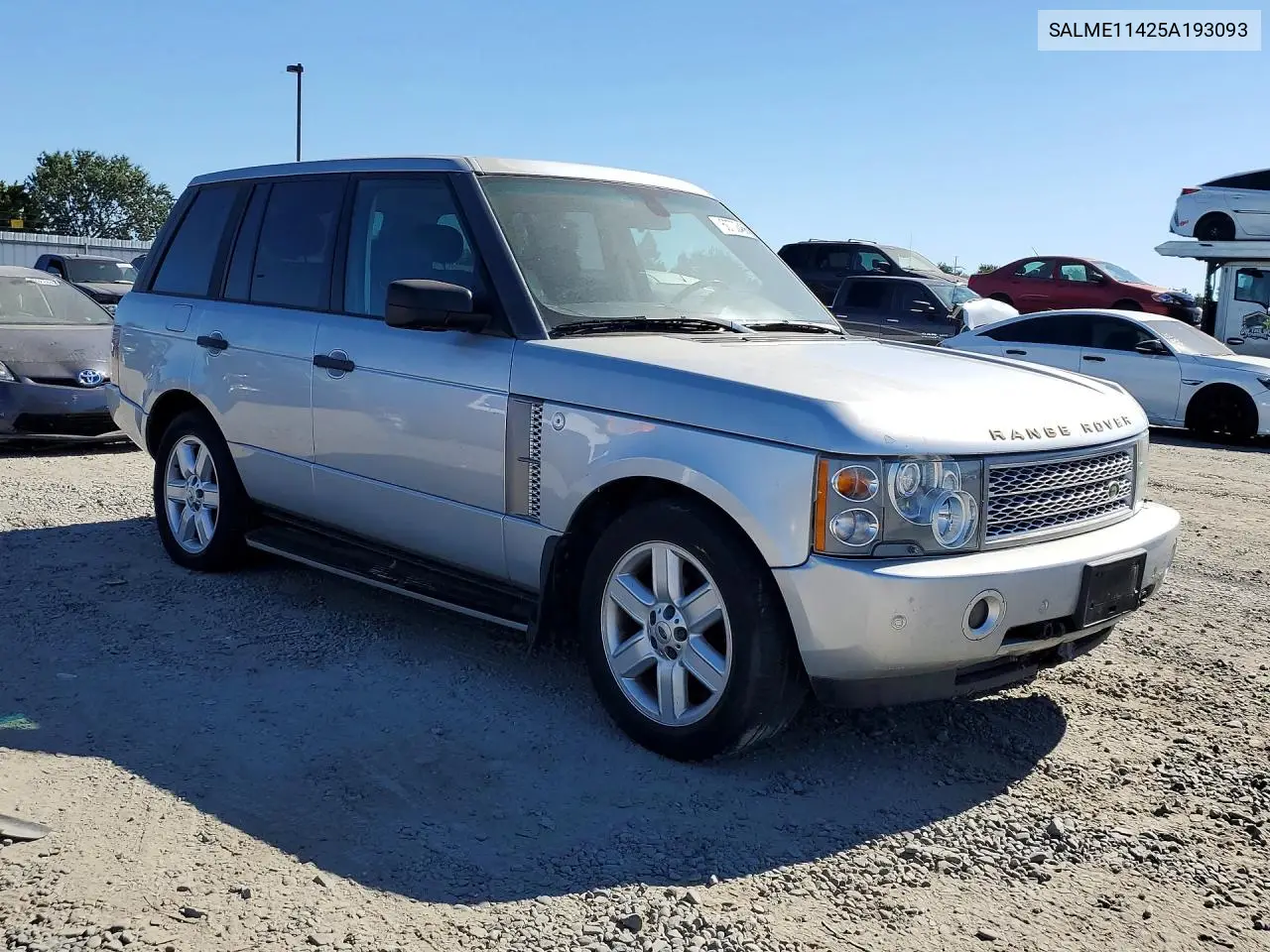 2005 Land Rover Range Rover Hse VIN: SALME11425A193093 Lot: 60702466