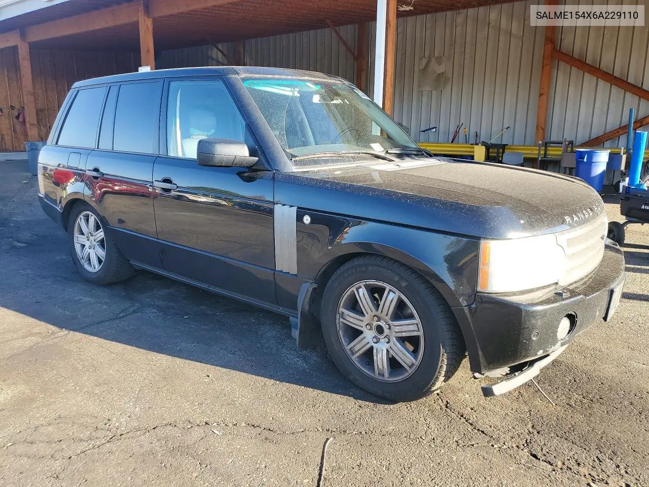 2006 Land Rover Range Rover Hse VIN: SALME154X6A229110 Lot: 57345866