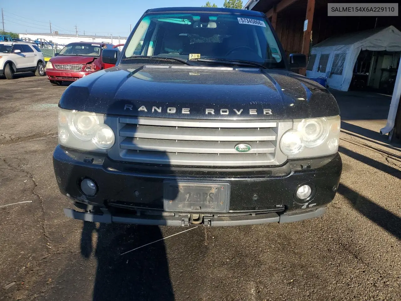 2006 Land Rover Range Rover Hse VIN: SALME154X6A229110 Lot: 57345866