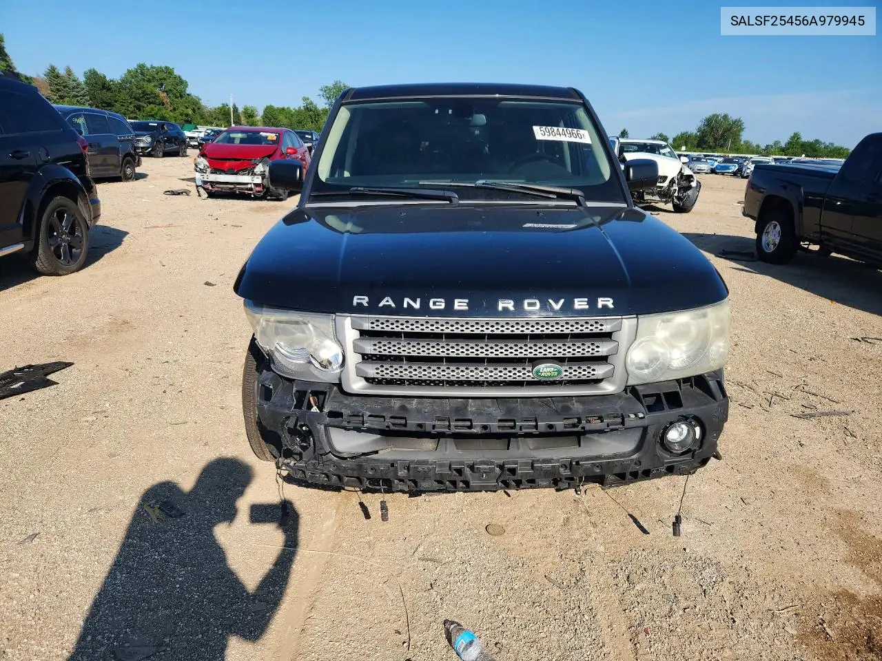2006 Land Rover Range Rover Sport Hse VIN: SALSF25456A979945 Lot: 59844966