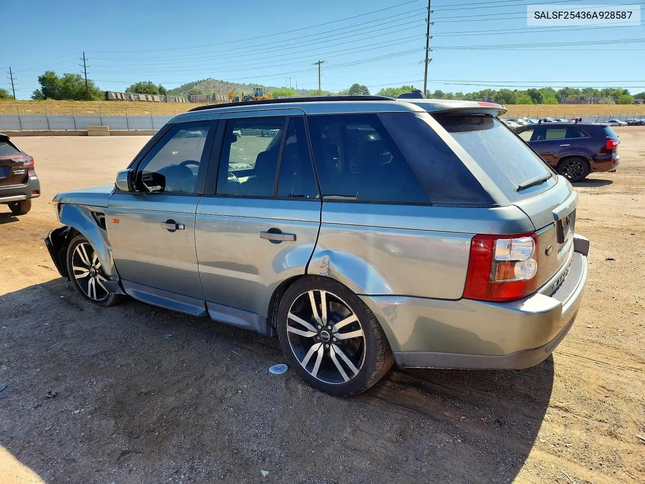 2006 Land Rover Range Rover Sport Hse VIN: SALSF25436A928587 Lot: 60553306