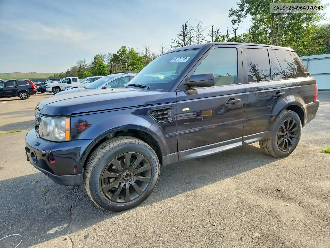 2006 Land Rover Range Rover Sport Hse VIN: SALSF25496A970343 Lot: 61076796