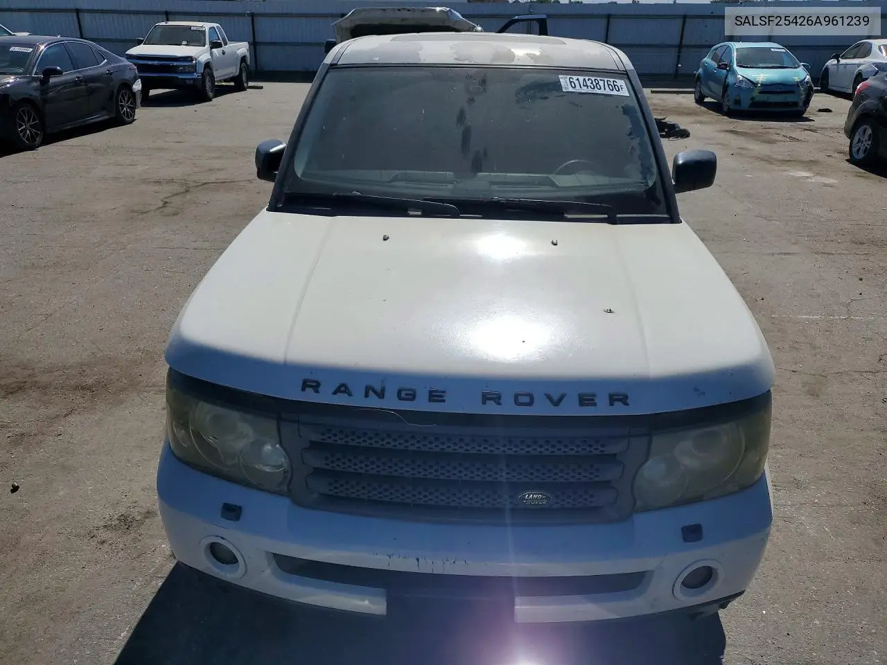 2006 Land Rover Range Rover Sport Hse VIN: SALSF25426A961239 Lot: 61438766