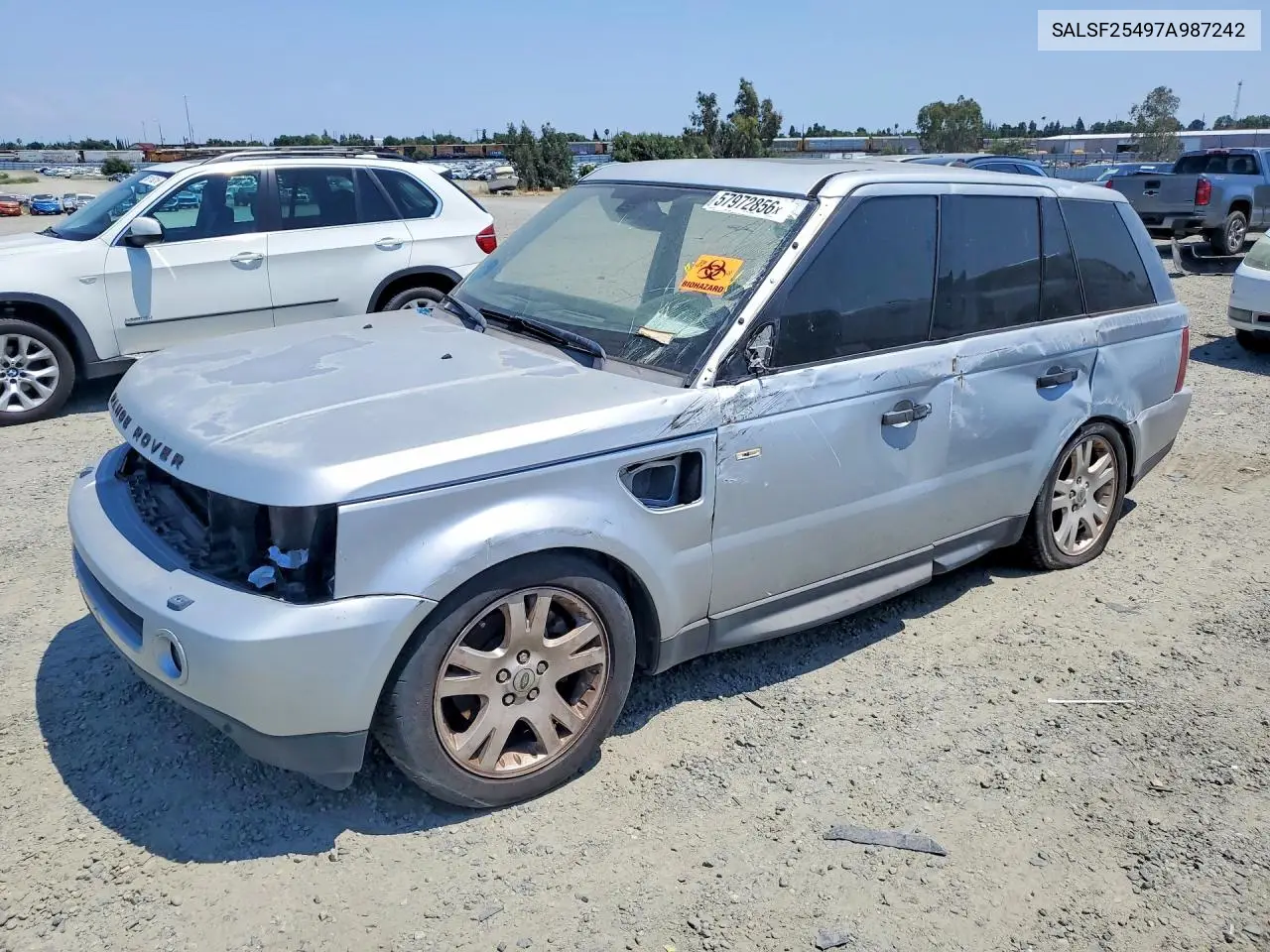 2007 Land Rover Range Rover Sport Hse VIN: SALSF25497A987242 Lot: 57972856