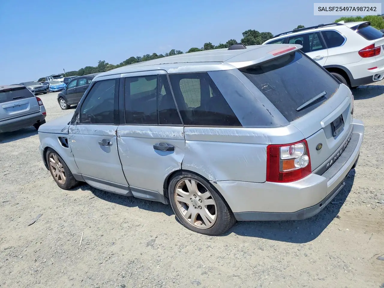 2007 Land Rover Range Rover Sport Hse VIN: SALSF25497A987242 Lot: 57972856