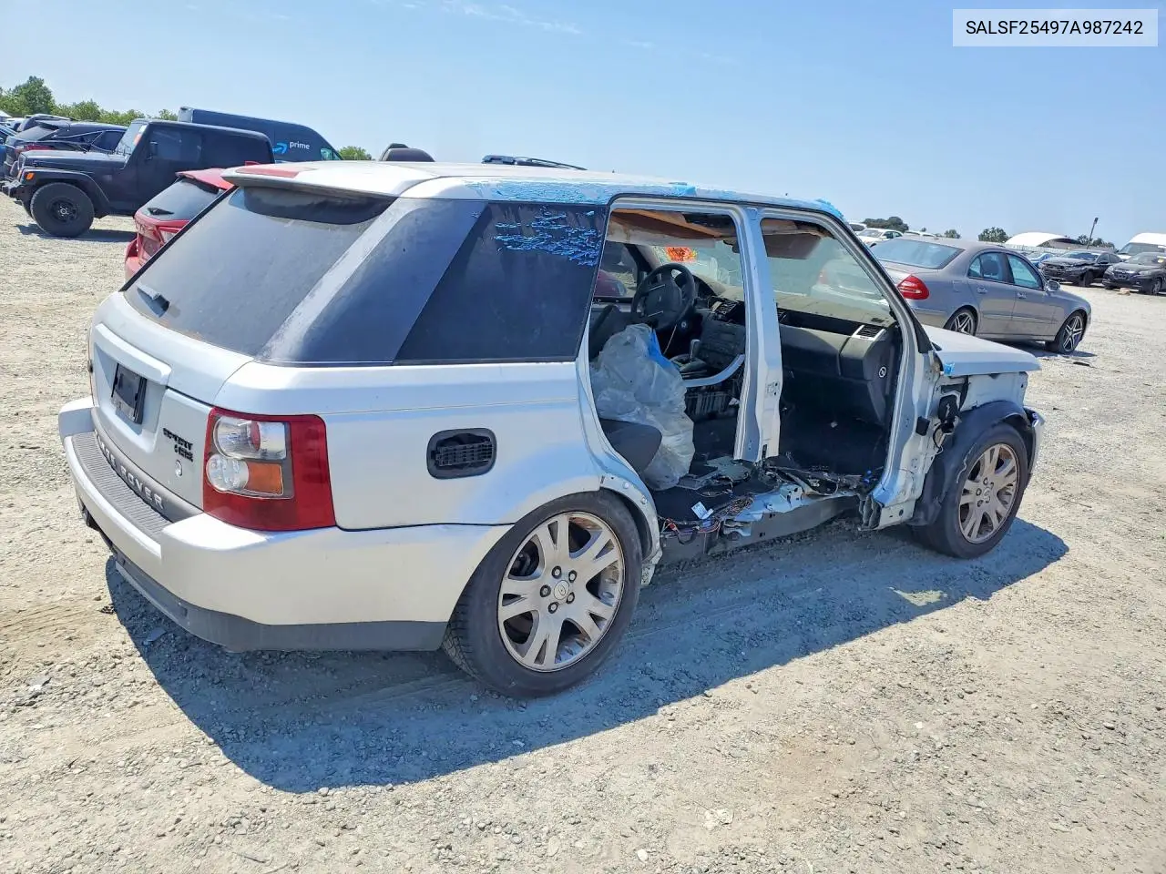 2007 Land Rover Range Rover Sport Hse VIN: SALSF25497A987242 Lot: 57972856