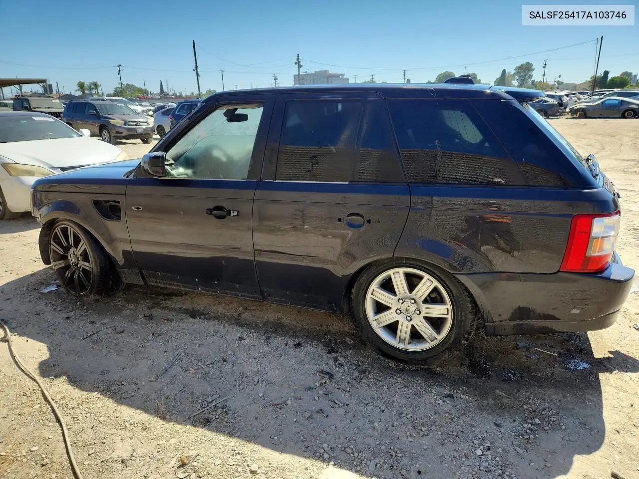 2007 Land Rover Range Rover Sport Hse VIN: SALSF25417A103746 Lot: 60153746