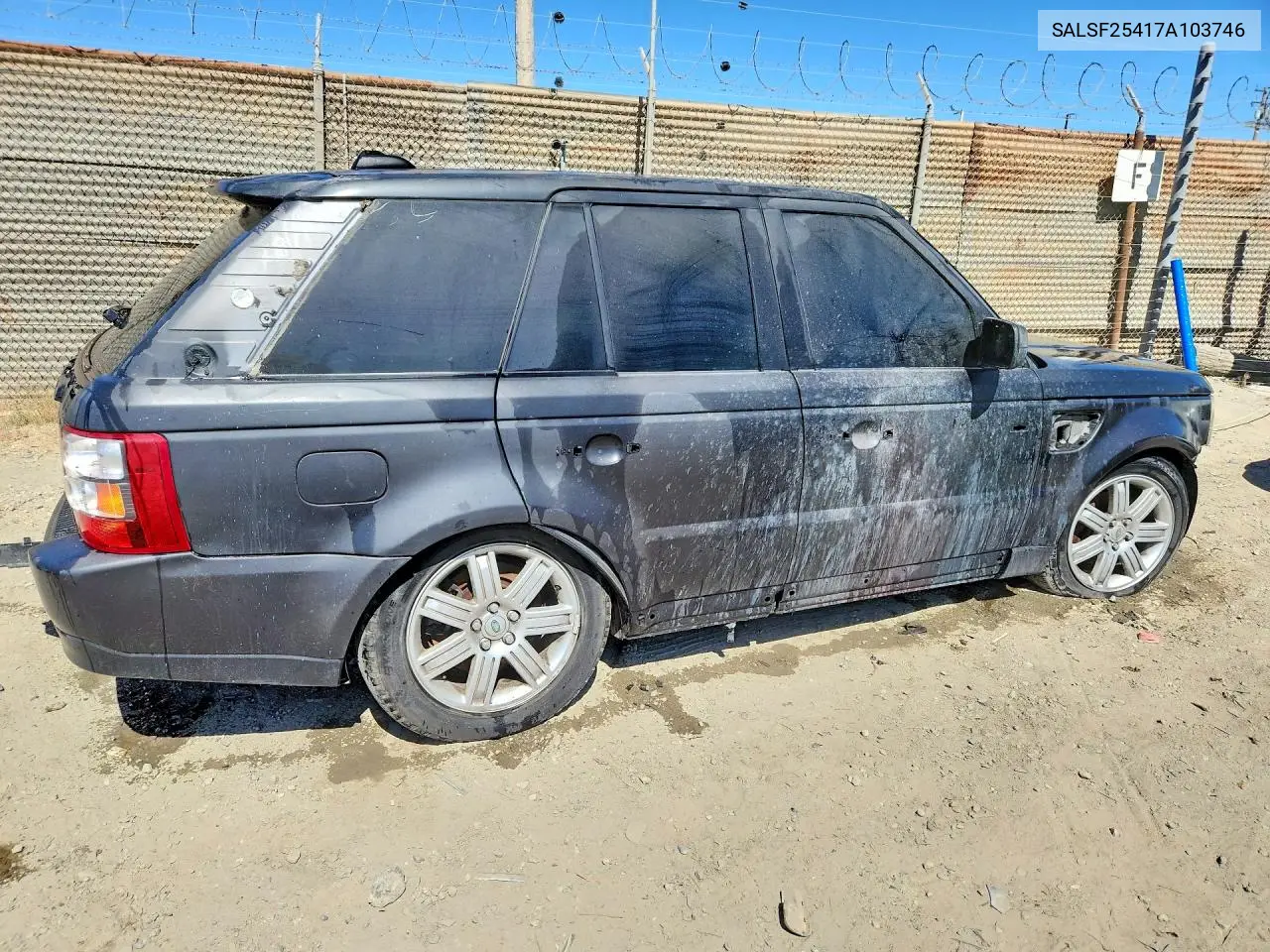 2007 Land Rover Range Rover Sport Hse VIN: SALSF25417A103746 Lot: 60153746
